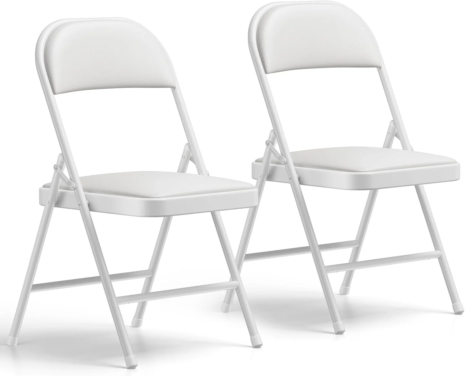 MAKE CHANGES Folding Chair 4 Pack, Comfy PU Leather Padded Folding Chairs for Outside and Indoor - Image 22