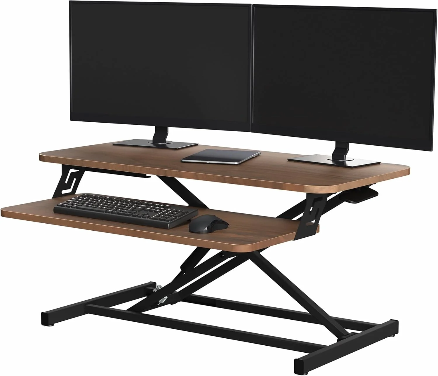VIVO Black 32 inch Stand Up Desk Riser, DESK-V000S, Height Adjustable