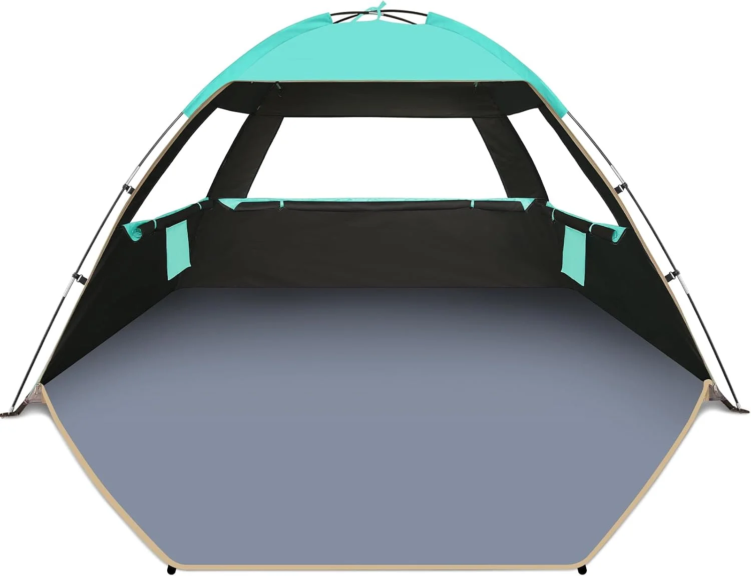 Gorich Beach Tent Sun Shelter for 3/4/6/8/10 Person with UPF 50+ UV Protection, Lightweight & Easy Setup Beach Shade - Image 5