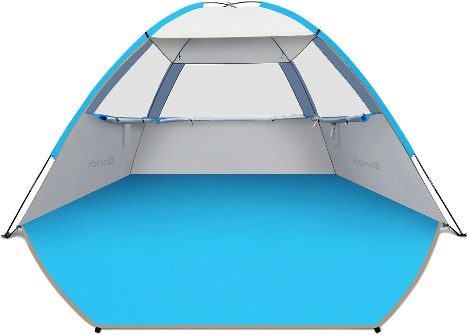 Gorich Beach Tent Sun Shelter for 3/4/6/8/10 Person with UPF 50+ UV Protection, Lightweight & Easy Setup Beach Shade - Image 2