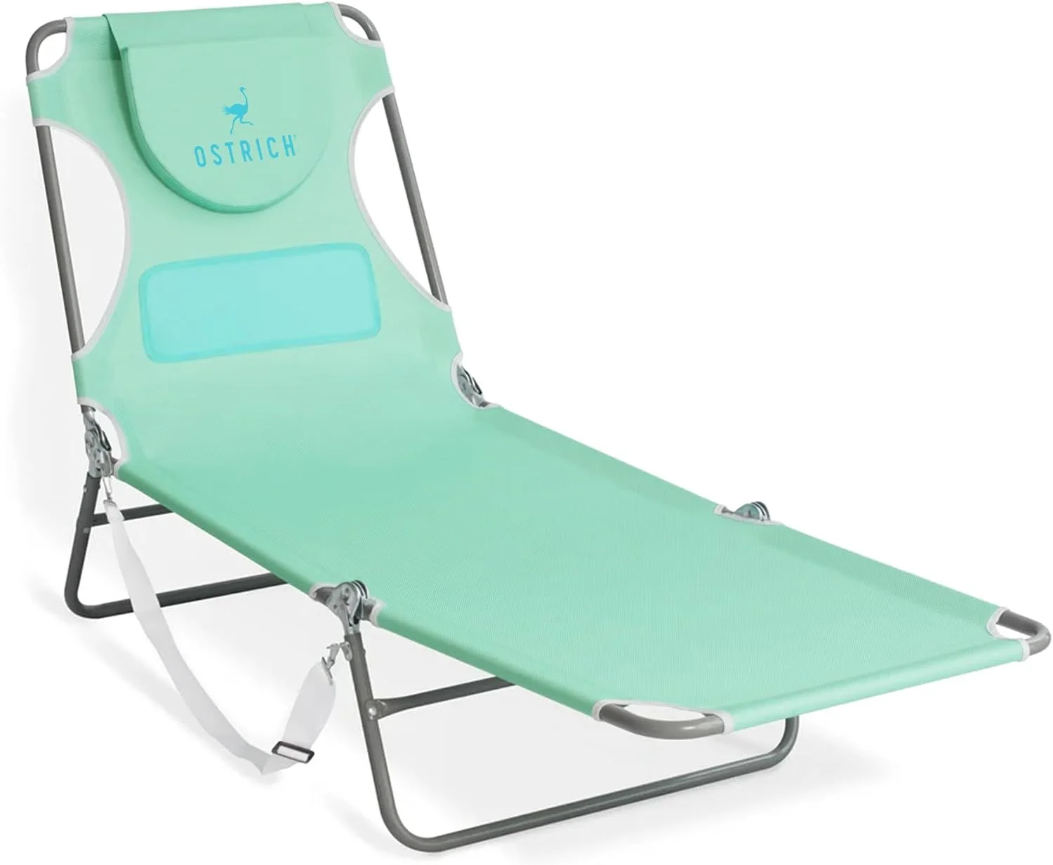 Ostrich the Ladies Comfort Lounger with Chest Support, Foldable and Portable Reclining Outdoor Patio Beach Lawn Camping - Image 2