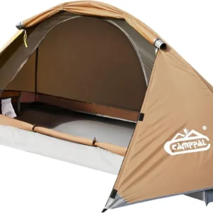 camppal 1 Person Tent for Camping Hiking Mountain Hunting Backpacking Tents 4 Season Resistance to Windproof Rainproof