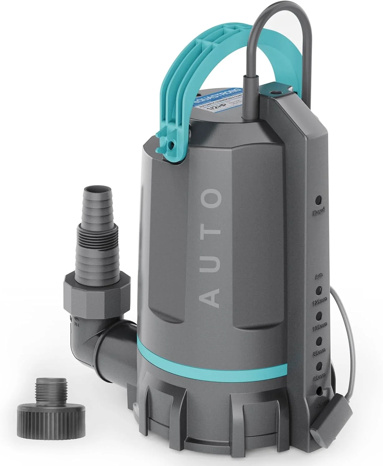 Aquastrong Sump Pump 1 HP 4500 GPH Submersible Water Pump Thermoplastic Portable Utility Pump High Flow Water Removal - Image 4