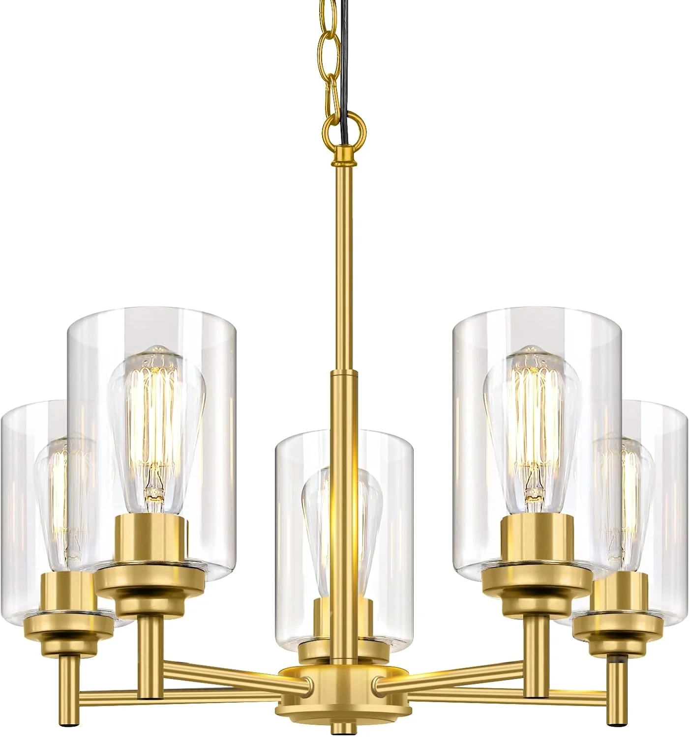 Sucolite 33.5'' Dia 8-Light Chandelier for Dining Room Kitchen Island - Image 6