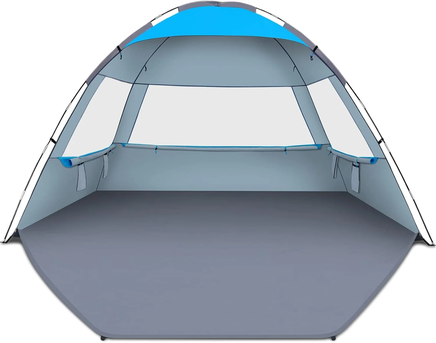 Gorich Beach Tent Sun Shelter for 3/4/6/8/10 Person with UPF 50+ UV Protection, Lightweight & Easy Setup Beach Shade - Image 17