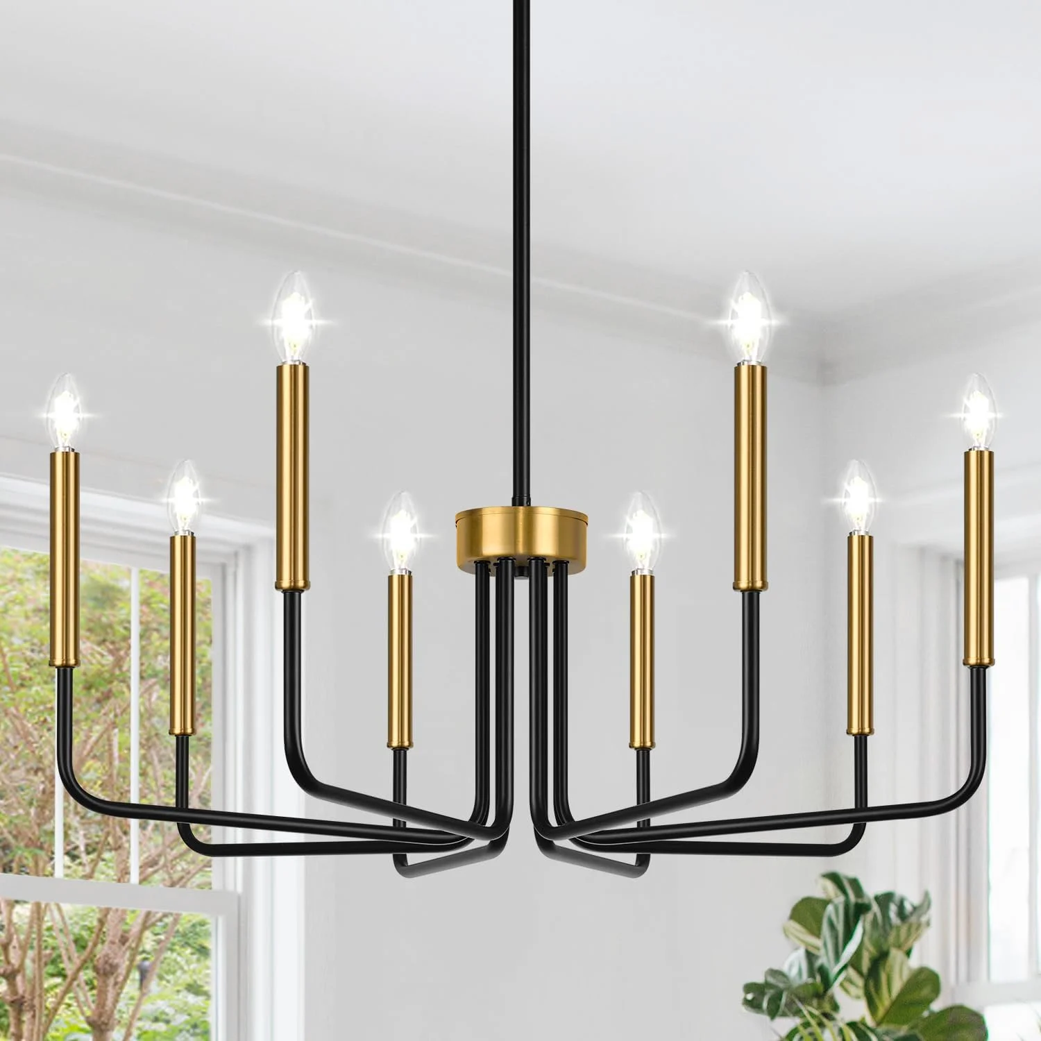 6-Light Farmhouse Chandelier for Dining Room Lighting Fixtures Hanging - Image 7