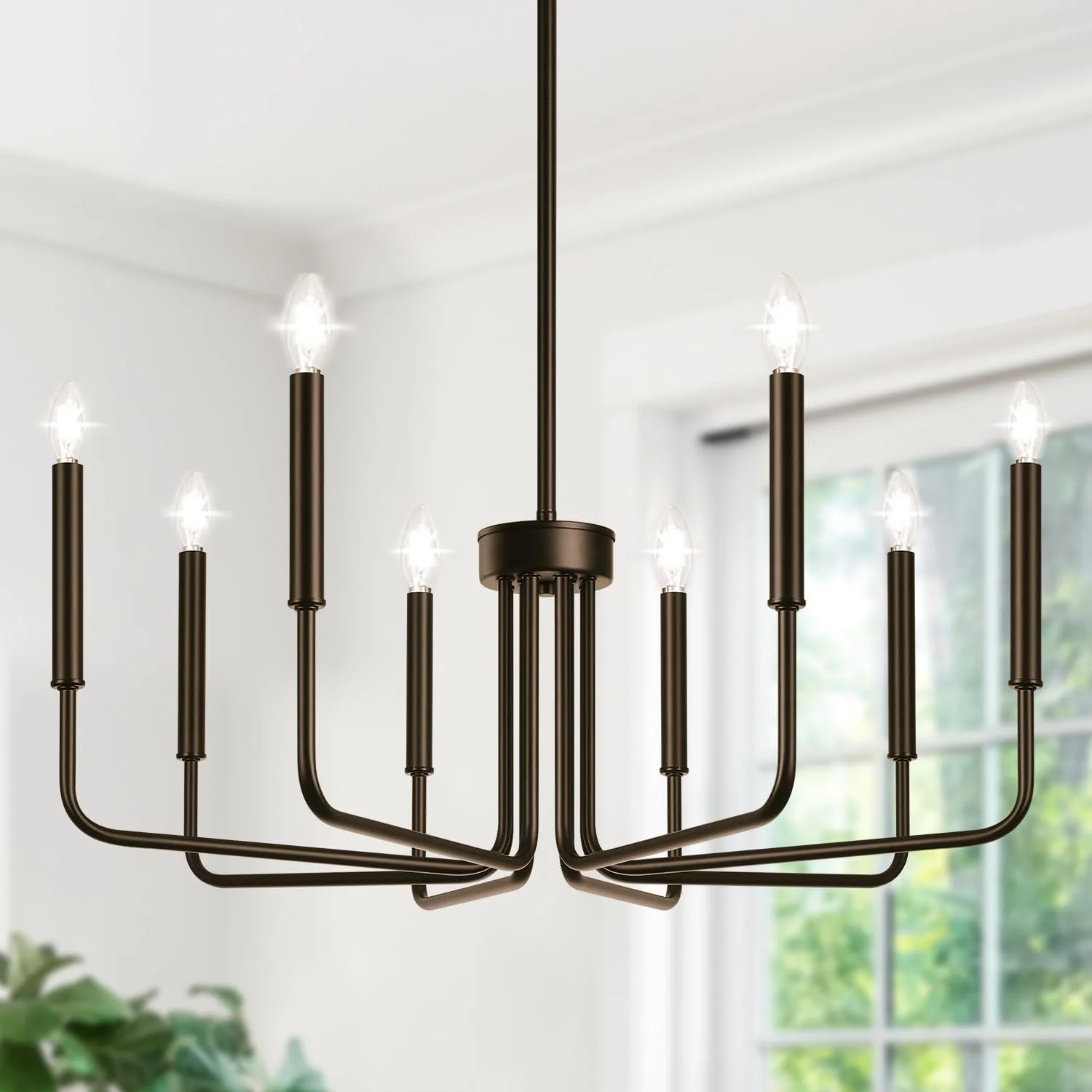 6-Light Farmhouse Chandelier for Dining Room Lighting Fixtures Hanging - Image 9