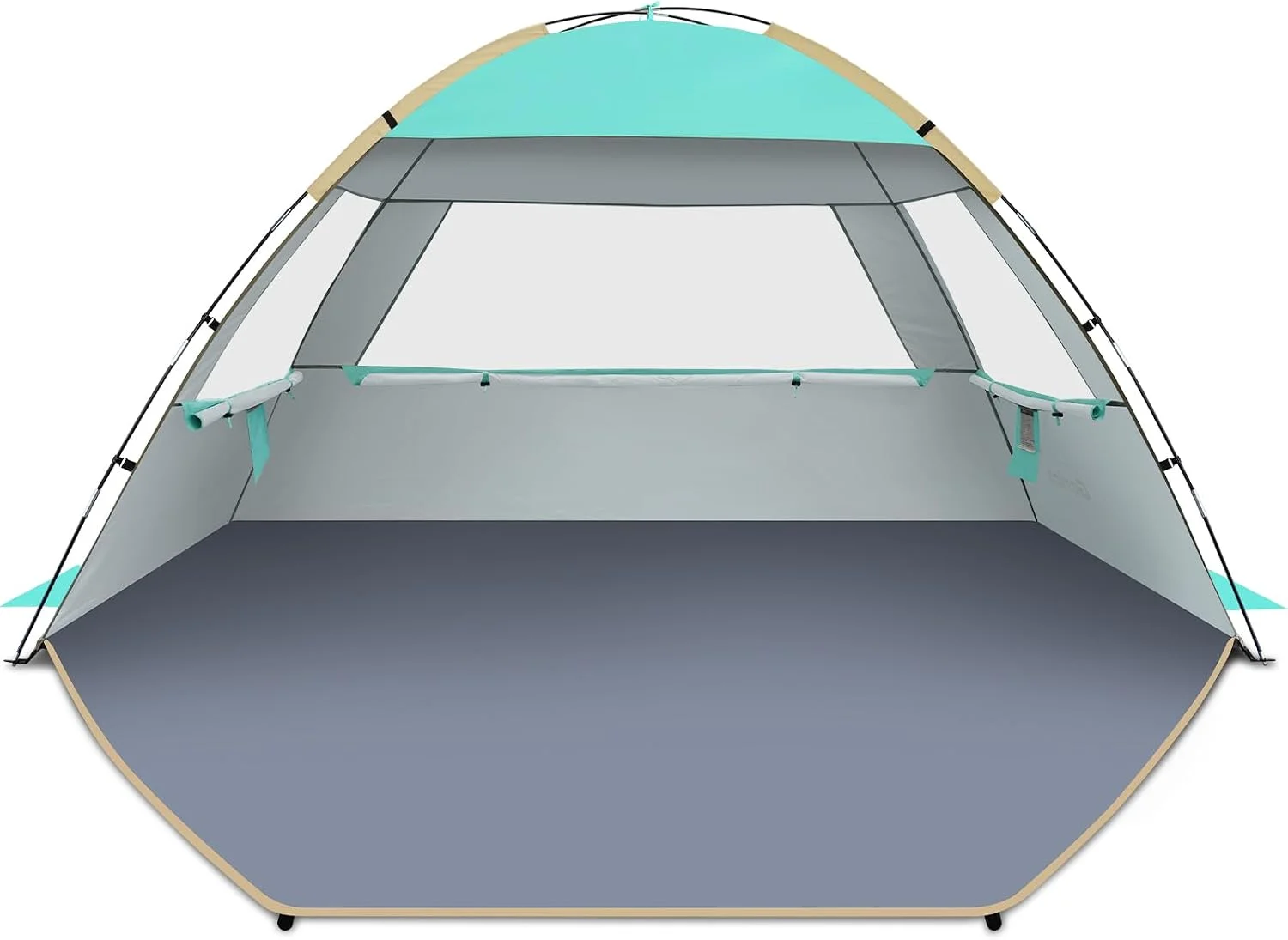 Gorich Beach Tent Sun Shelter for 3/4/6/8/10 Person with UPF 50+ UV Protection, Lightweight & Easy Setup Beach Shade - Image 9