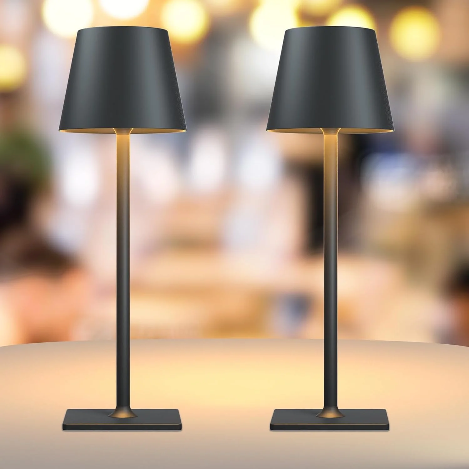 Yogaret 4 Pack Gold Rechargeable Led Cordless Table Lamps - Image 6