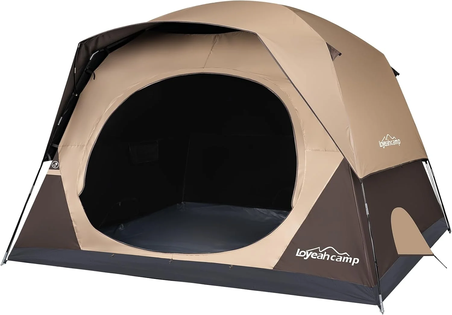 LOYEAHCAMP Tent 4/6 Person Blackout Camping Tent with Rainfly, Waterproof Portable Double Layer Family Dome Tent for - Image 4