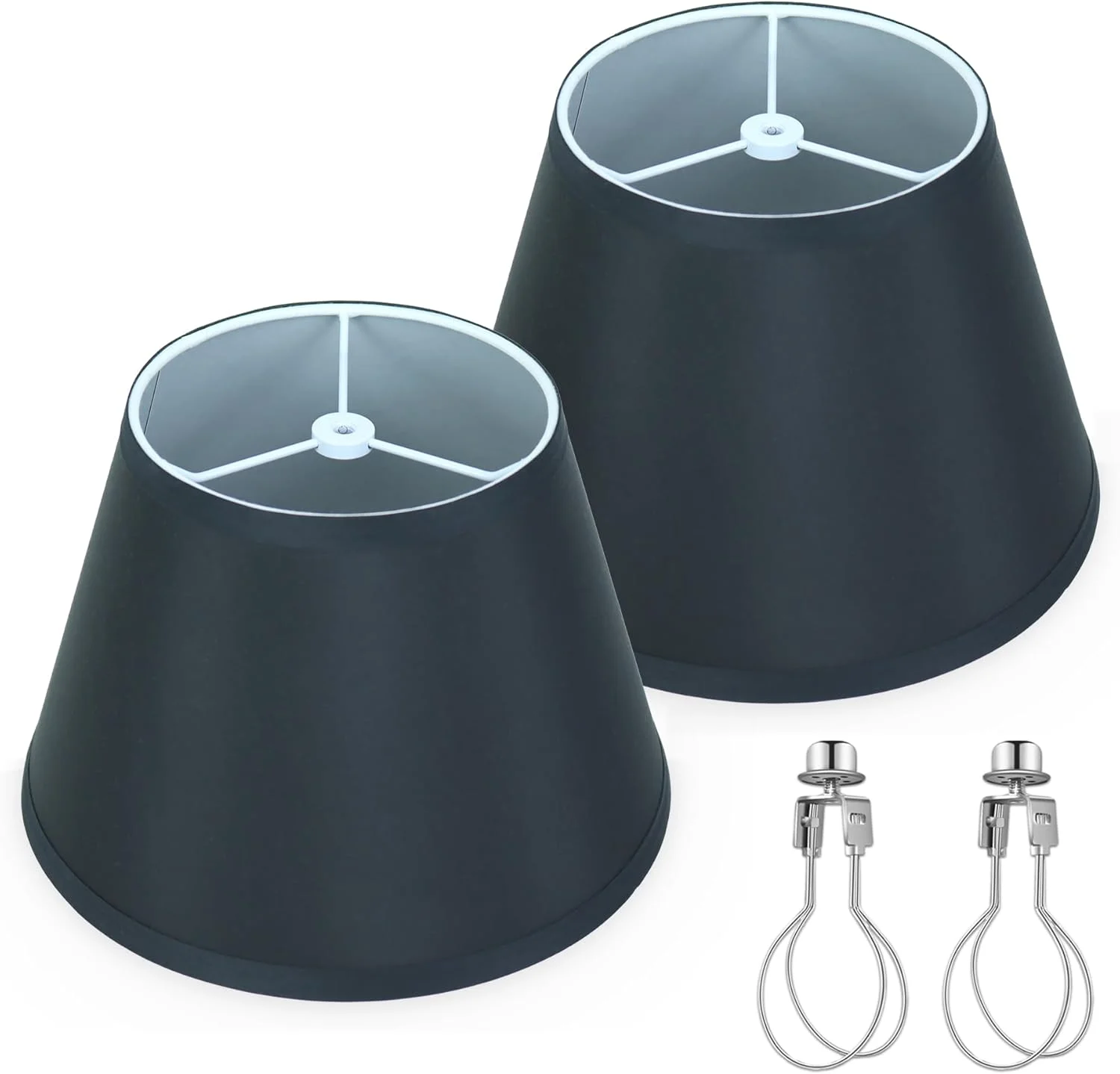 Beige Empire Lamp Shades Set of 2 - Image 9