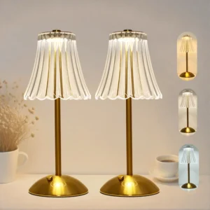 Alternative view of 2 Pcs Cordless Rechargeable Table Lamp, Dimmable, 3-Color Temperature