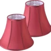 Creme White Bell Lamp Shades Set of 2 Medium Shade 6.7``Top x 13``Bottom x 10``High(Spider) Traditional Lampshade for