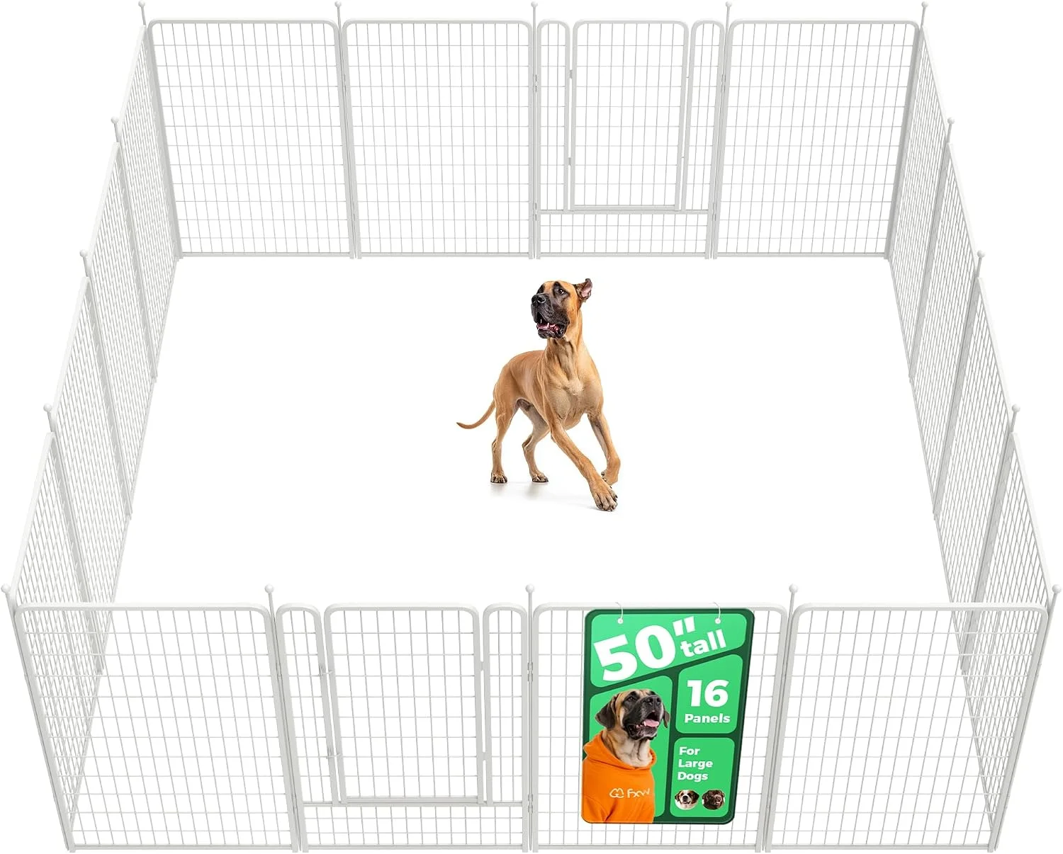 FXW Rollick Dog Playpen, Indoor, 24 H, 8 Panels - Image 29