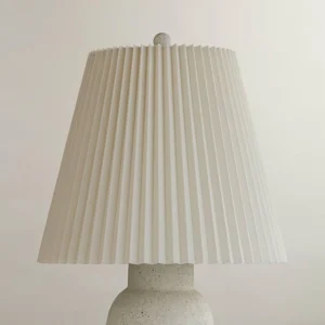 Alternative view of 10 Top x 17 Bottom x 14 1/2 High x 14 3/4 Slant Lamp Shade (Pre-Assembled) Replacement Large Ivory White Bell Round