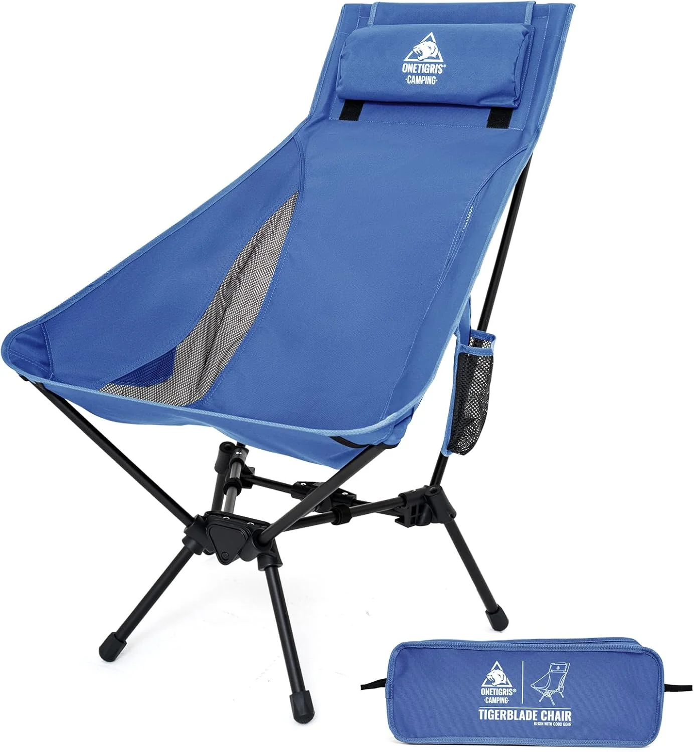 ONETIGRIS Tigerblade High Back Camping Chair with Pillow Design, Comfortable Widened Seat Folding Chair - Image 3