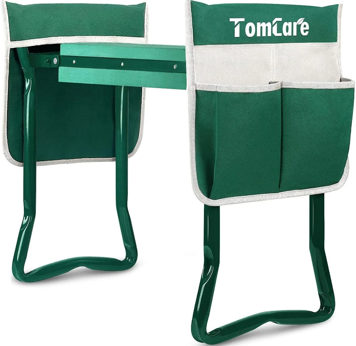 TomCare Garden Kneeler and Seat 11.12” Wider Larger Soft Kneeling Pad Garden Bench with 2 Large Tool Pouches Heavy Duty - Image 9
