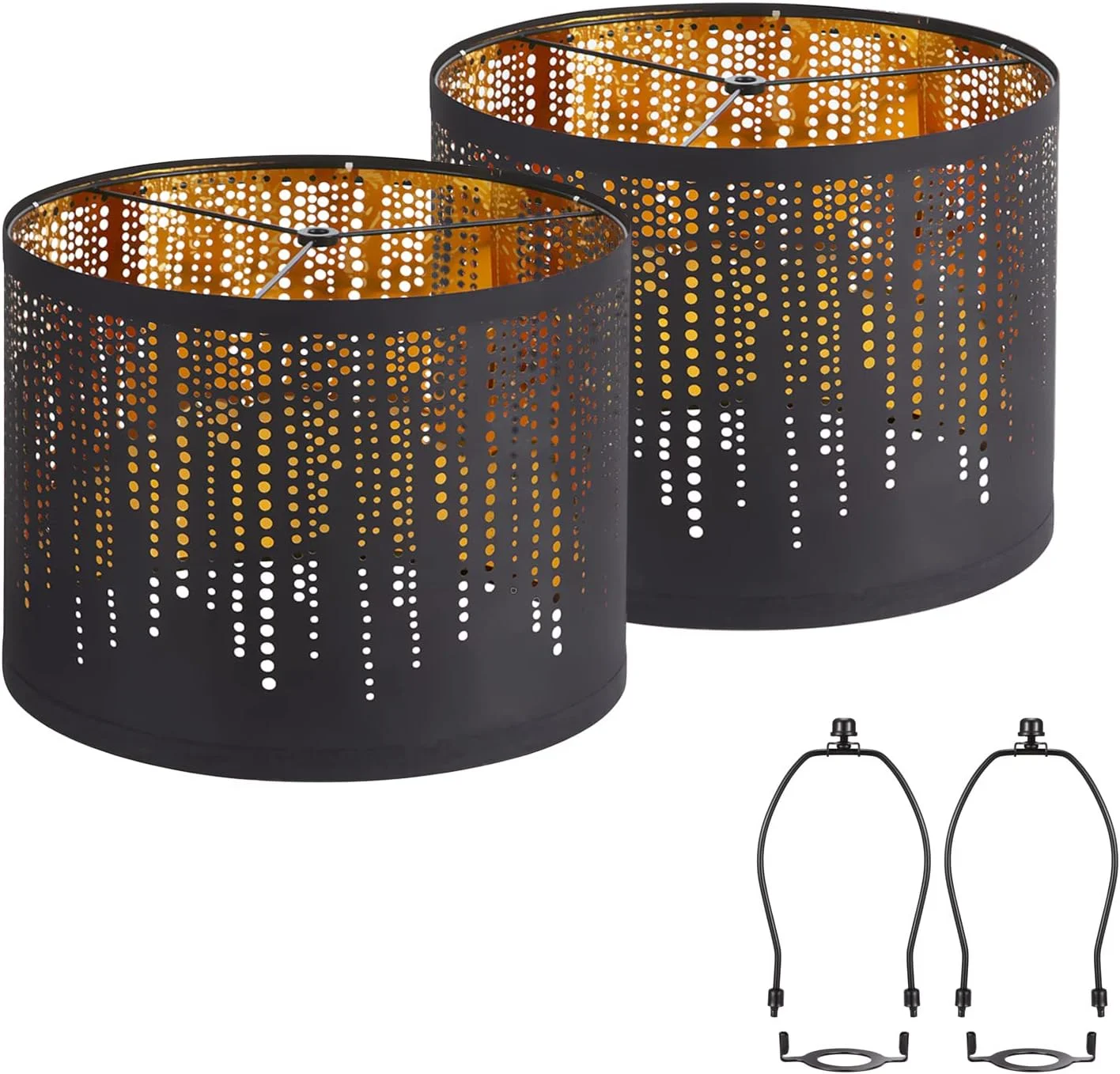 Pink Lamp Shades Set of 2 - Image 8