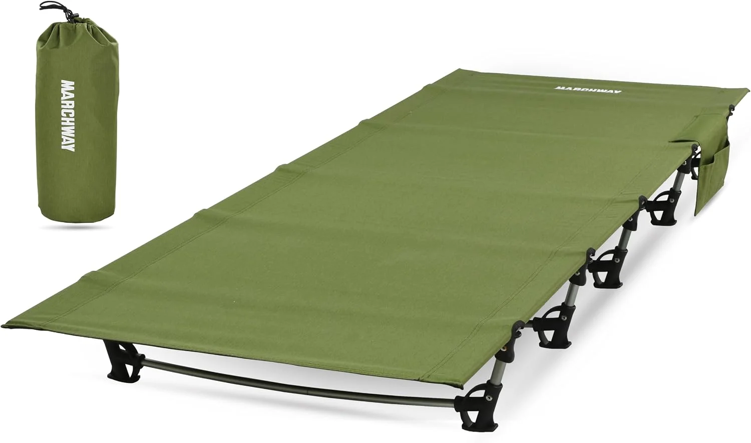 MARCHWAY Ultralight Folding Tent Camping Cot Bed, Portable Compact for Outdoor Travel - Image 2