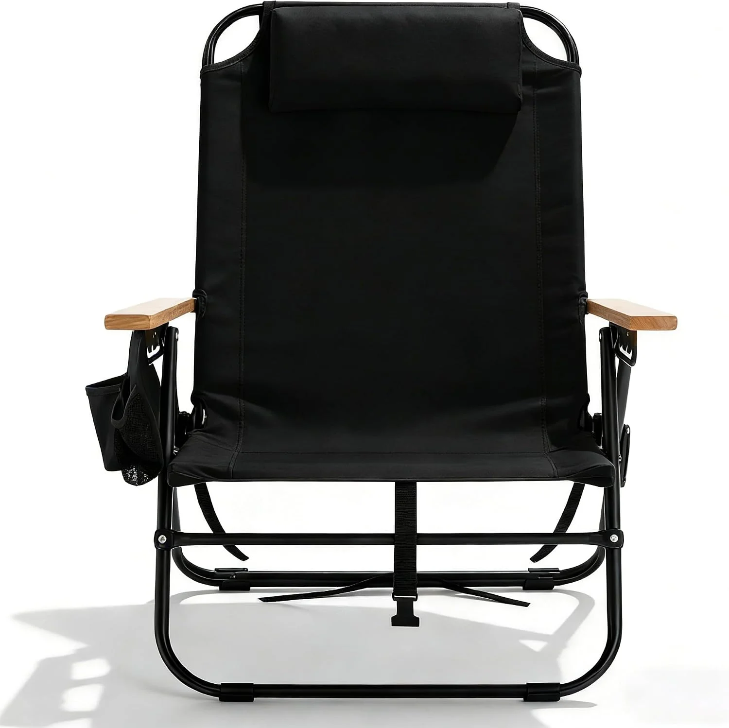 Canpsky 2 Pack Premium 5-Position Reclining Camping Chair, Portable Folding Lightweight Outdoor Chair with Wooden - Image 2