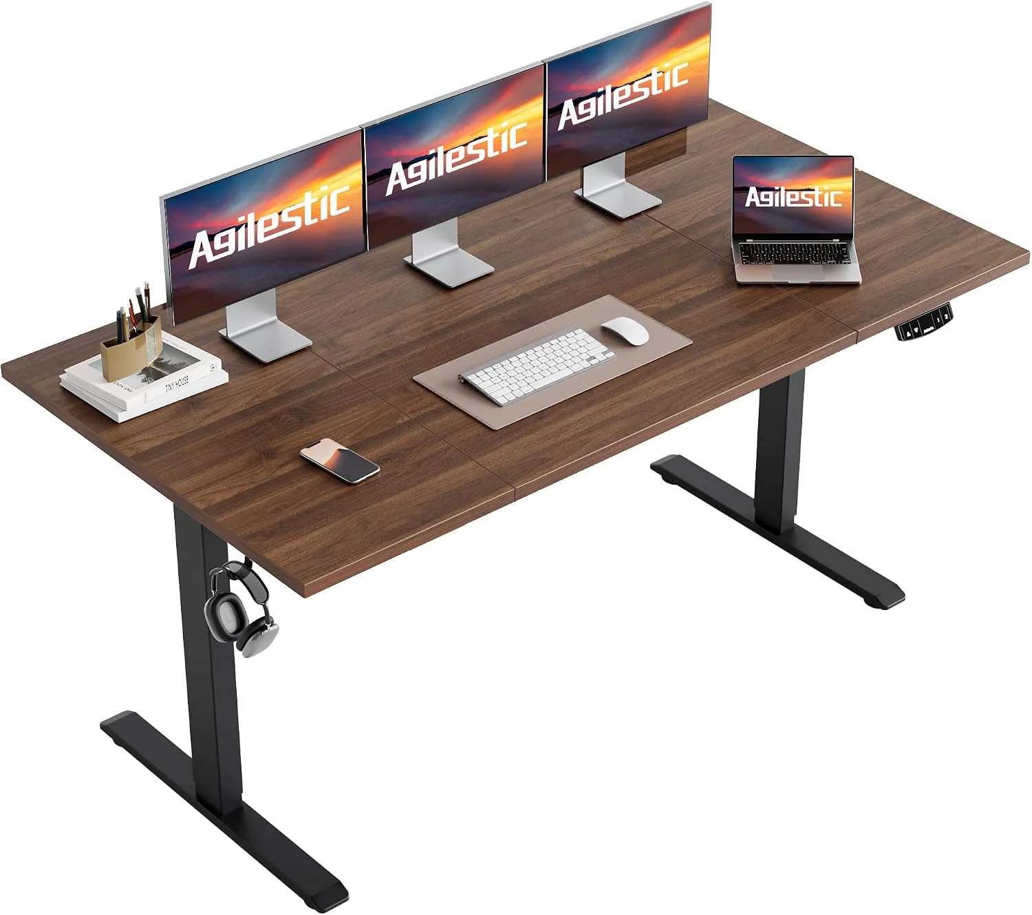 Agilestic Electric Standing Desk, 48 x 24 Inches Height Adjustable Desk