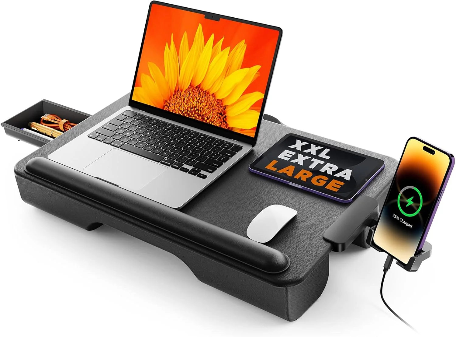 SAIJI Laptop Lap Desk, Portable Laptop Desk for Bed, Fits Up to 17 Laptops & MacBook - Image 4