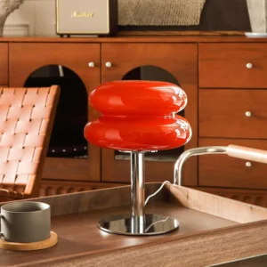 Glivpny Mushroom Lamp Table Lamp for Night Stands, Dimmable, Mid Century Modern Desk Lamps for Bedroom