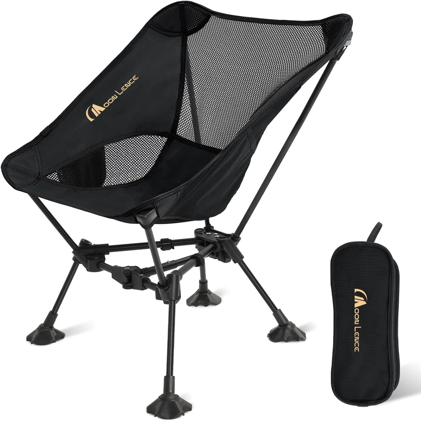 MOON LENCE 2 Pack Portable Camping Chairs Backpacking Chair, The 4th Generation Ultralight Folding Chair - Image 7