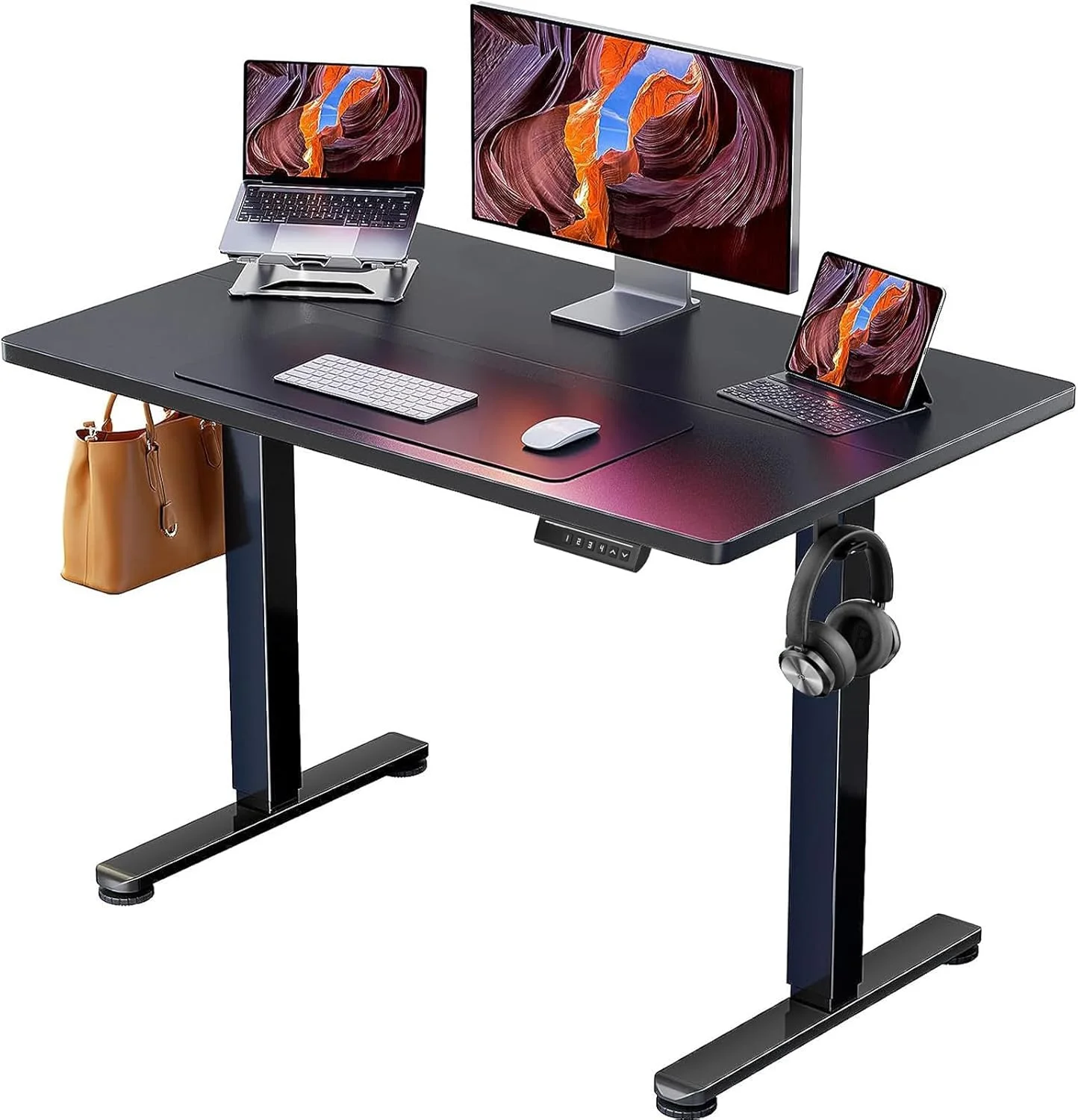 ErGear Height Adjustable Electric Standing Desk, 48 x 24 Inches Sit Stand up Desk - Image 4