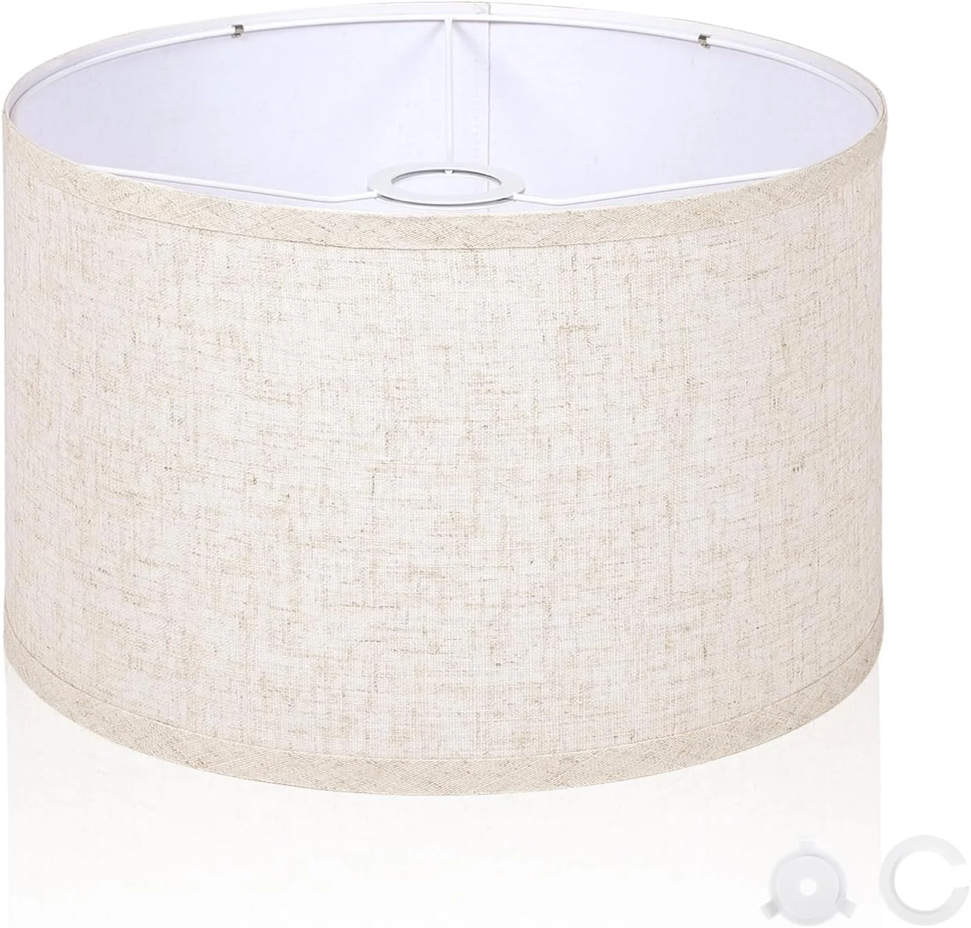 OUTON Beige Large Drum Lamp Shades for Floor Lamp - Image 7
