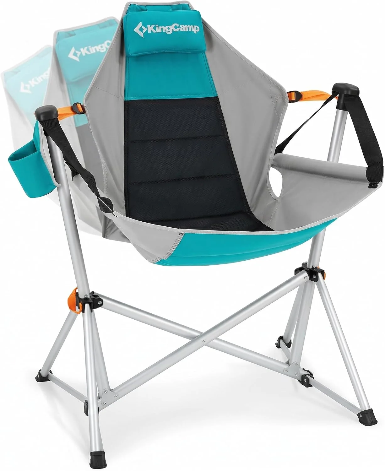KingCamp Hammock Camping Chair, Swinging Portable Camp Chairs for Adults, 400lbs Heavy Duty Oversized Folding Rocking - Image 3