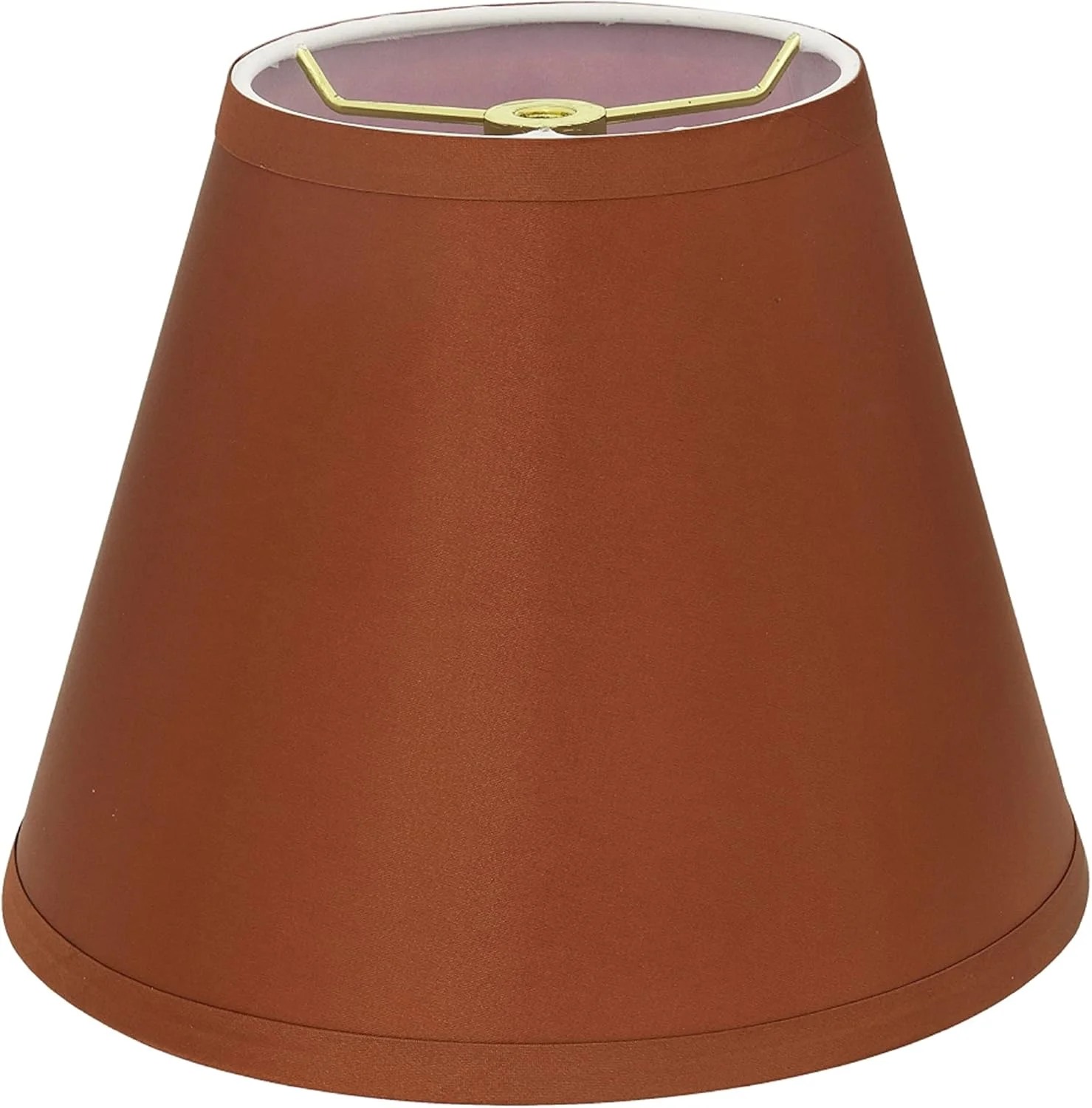 Aspen Creative 32622 Transitional Empire Shape Spider Construction Lamp Shade in Cider Brown - Image 5