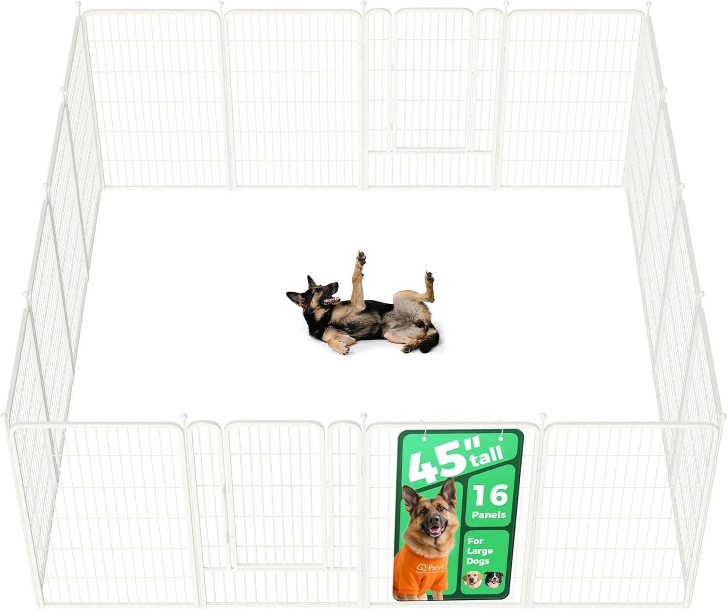 FXW Rollick Dog Playpen, Indoor, 24 H, 8 Panels - Image 4