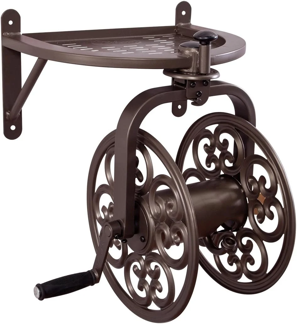 Liberty Garden 710 Navigator Rotating Garden Hose Reel, Holds 125-Feet of 5/8-Inch Hose - Bronze - Image 7