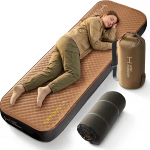 Lost Horizon Air & Foam Camping Mattress, Self-Inflating Sleeping Pad, 4.5 Thick, with Pump Sack, R13 Insulation