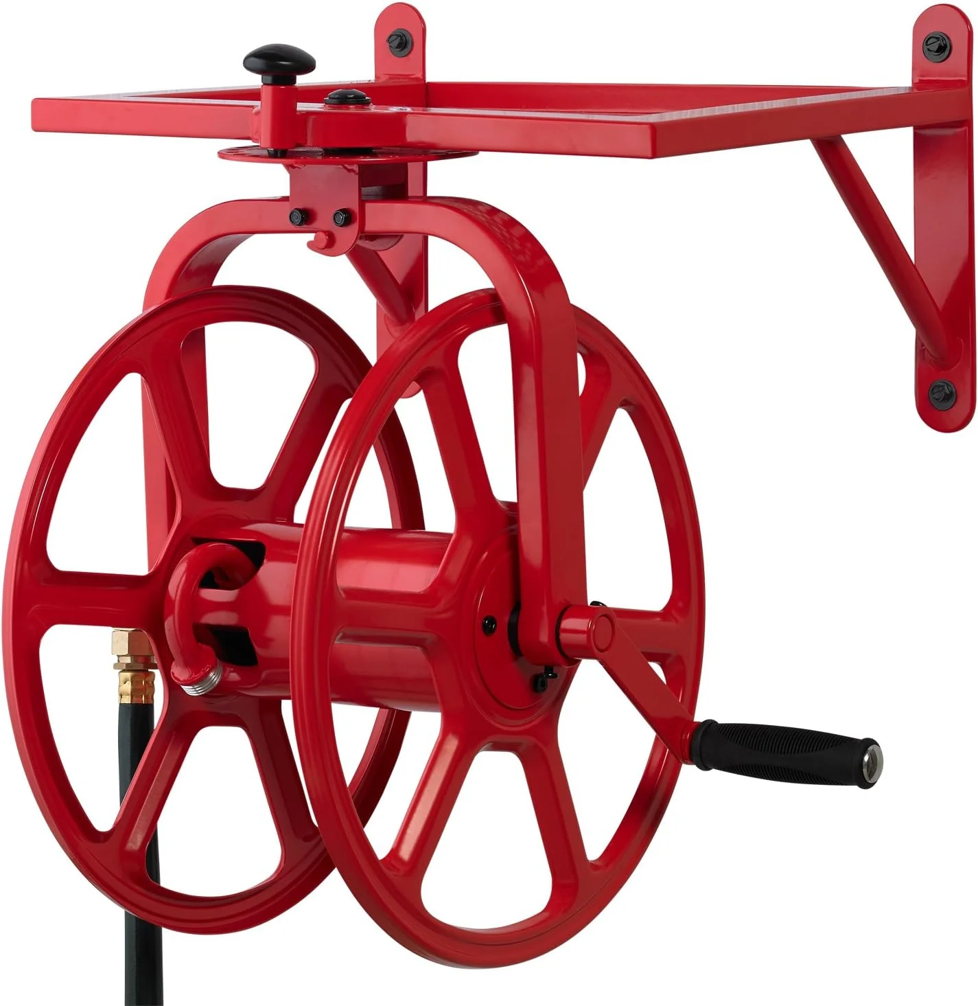 Liberty Garden 710 Navigator Rotating Garden Hose Reel, Holds 125-Feet of 5/8-Inch Hose - Bronze - Image 3