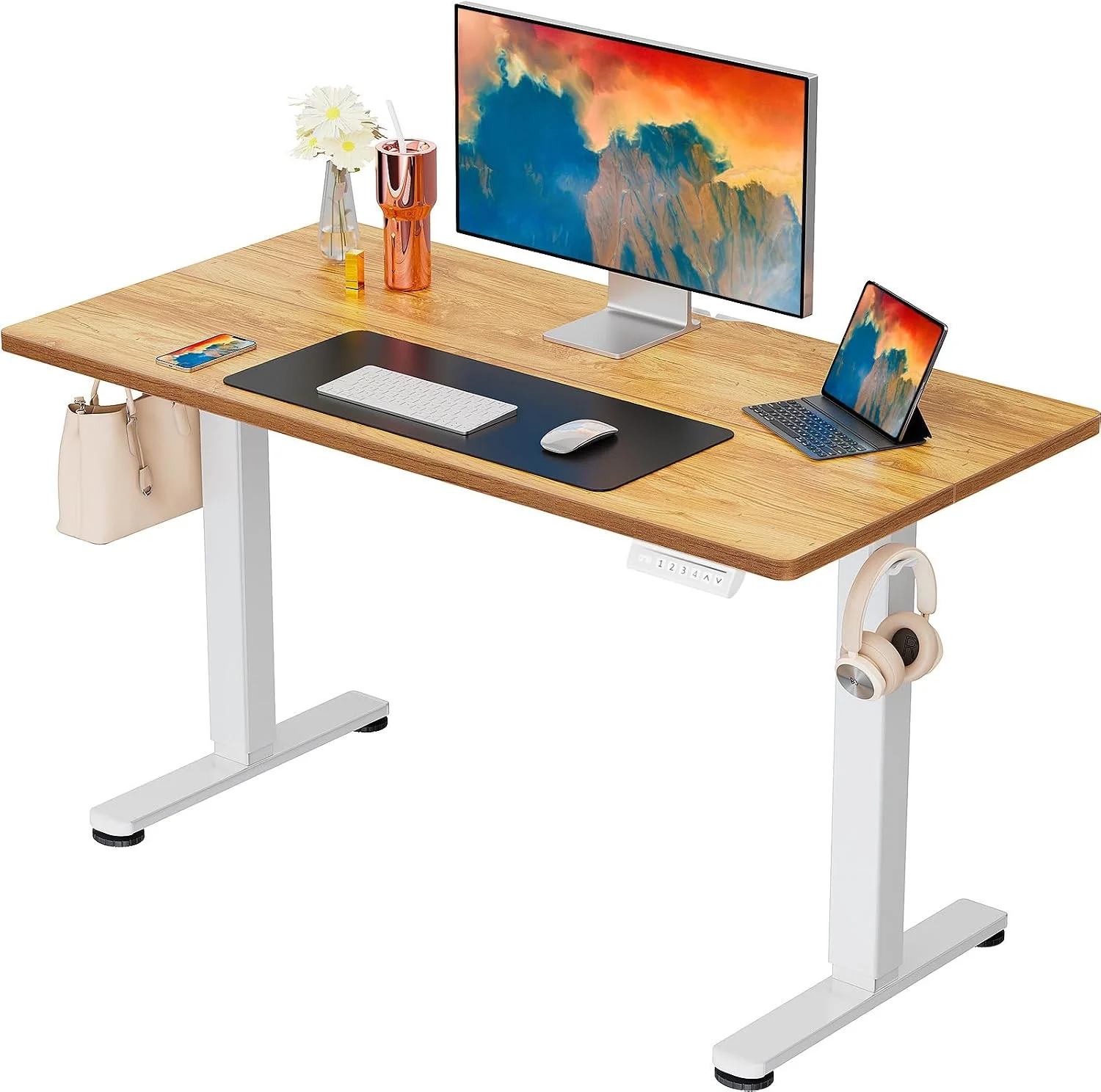 ErGear Height Adjustable Electric Standing Desk, 48 x 24 Inches Sit Stand up Desk - Image 28