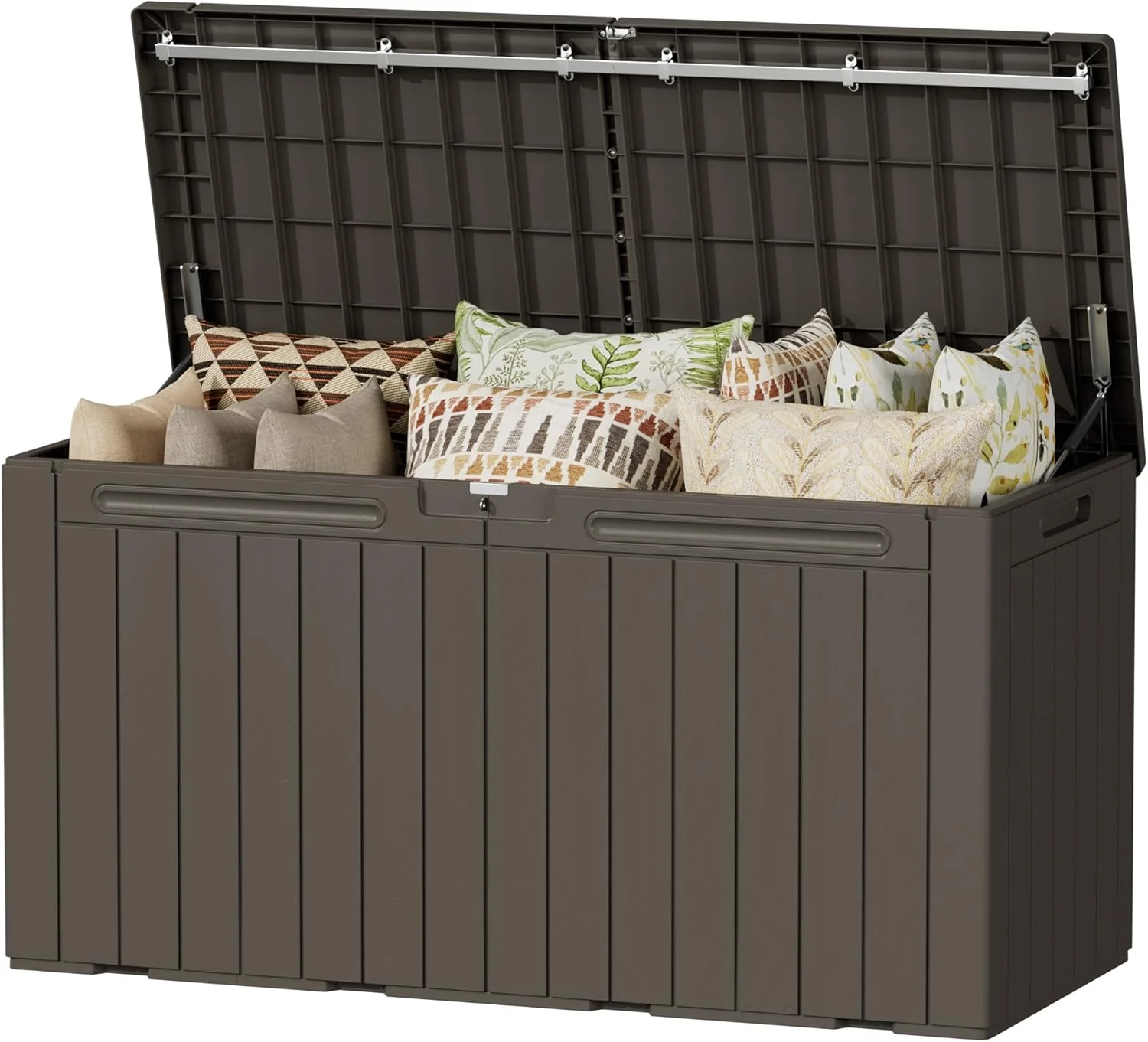 Devoko 100 Gallon Waterproof Resin Deck Box, Large Outdoor Storage Box - Image 10