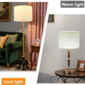 Alternative view of Beige Linen Lamp Shades Set of 2