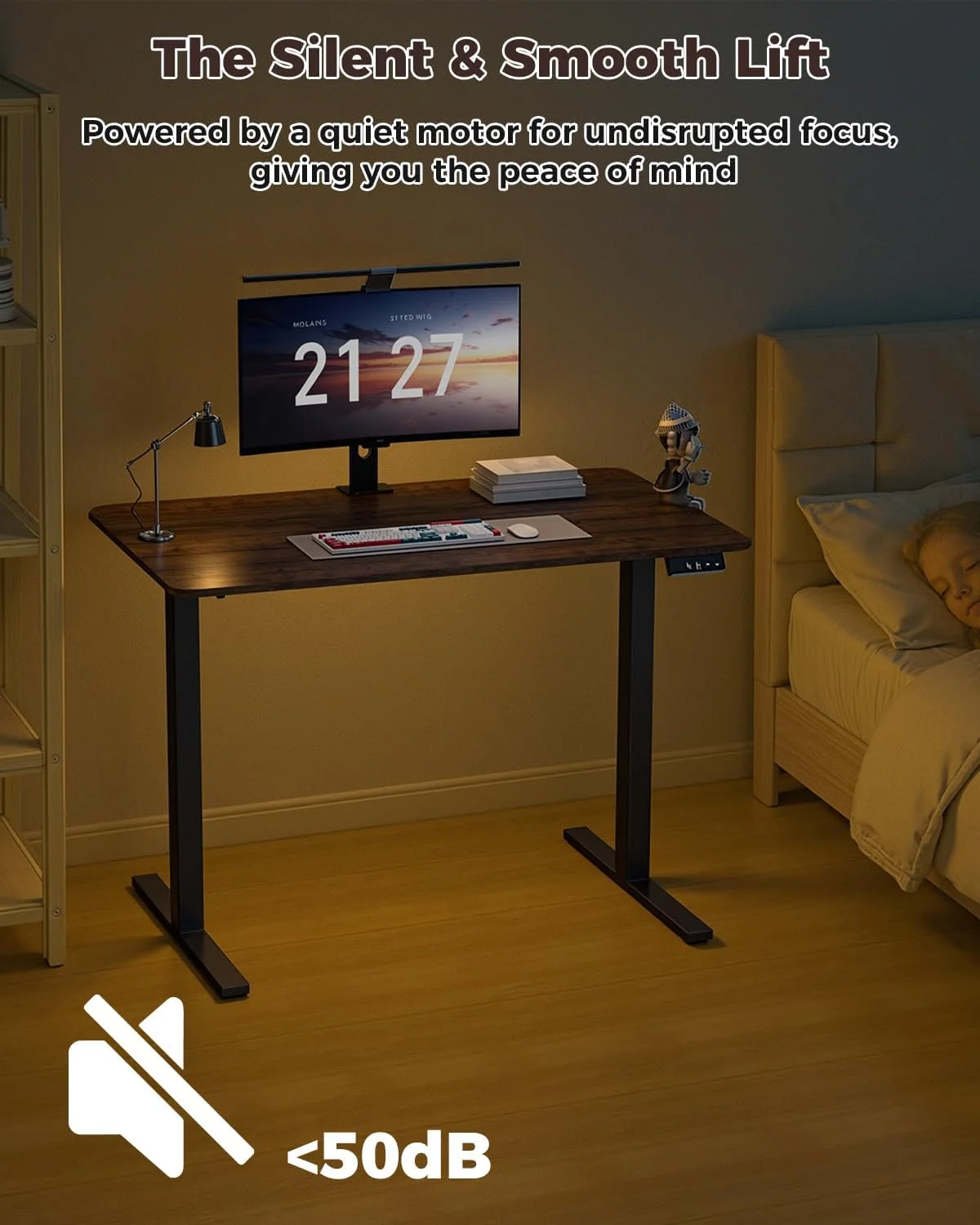 NEXT BEAUTY Electric Standing Desk 48 x 24, Height Adjustable 28-46 - Image 8