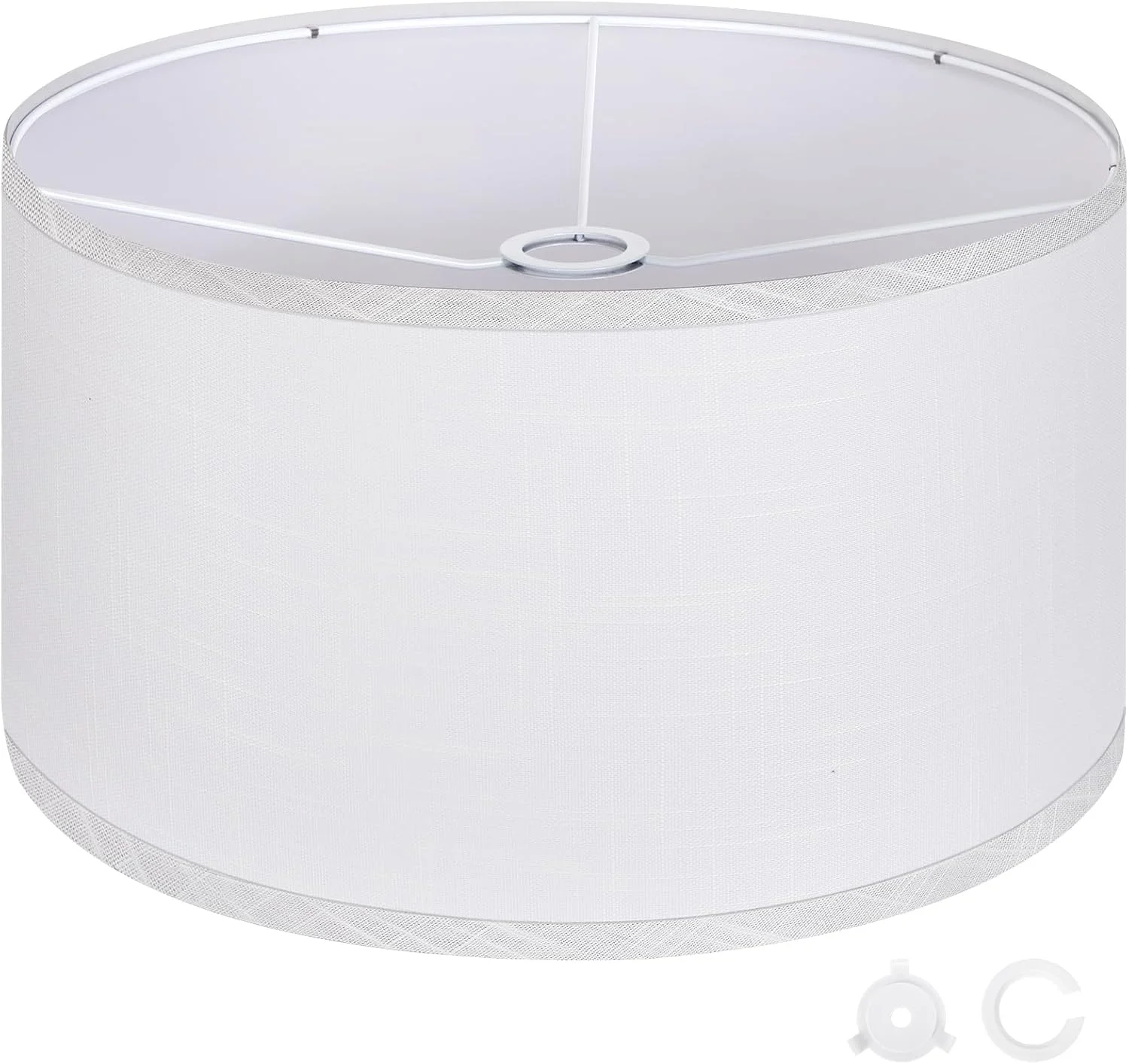 OUTON Beige Large Drum Lamp Shades for Floor Lamp - Image 3