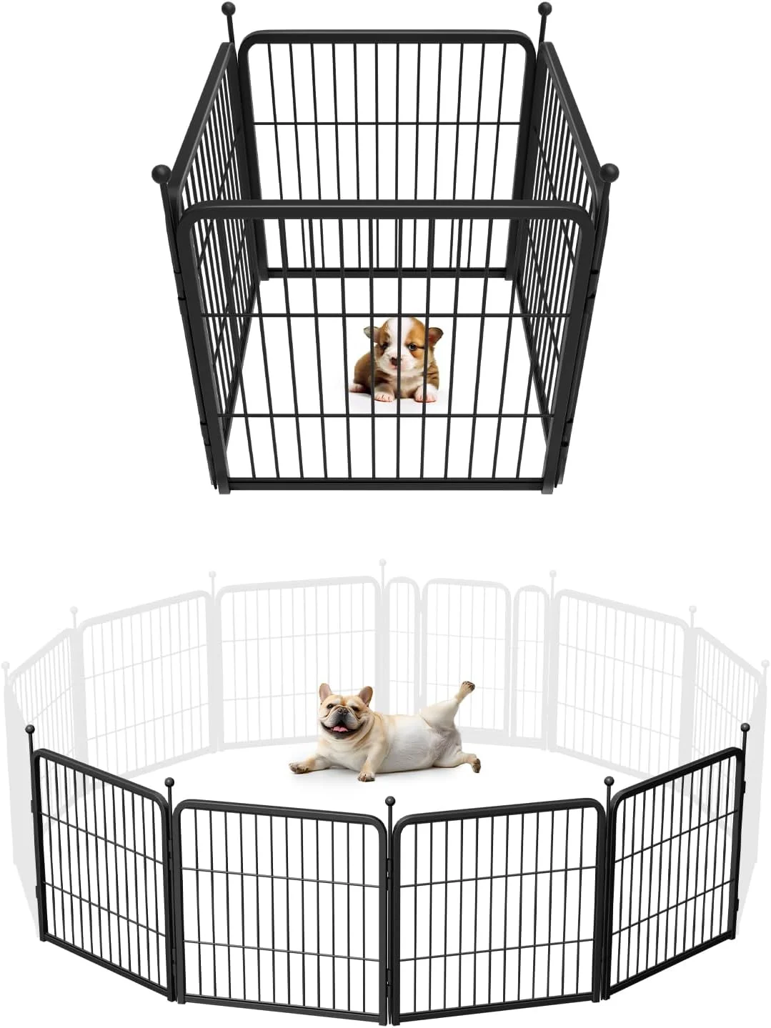 FXW Rollick Dog Playpen, Indoor, 24 H, 8 Panels - Image 61