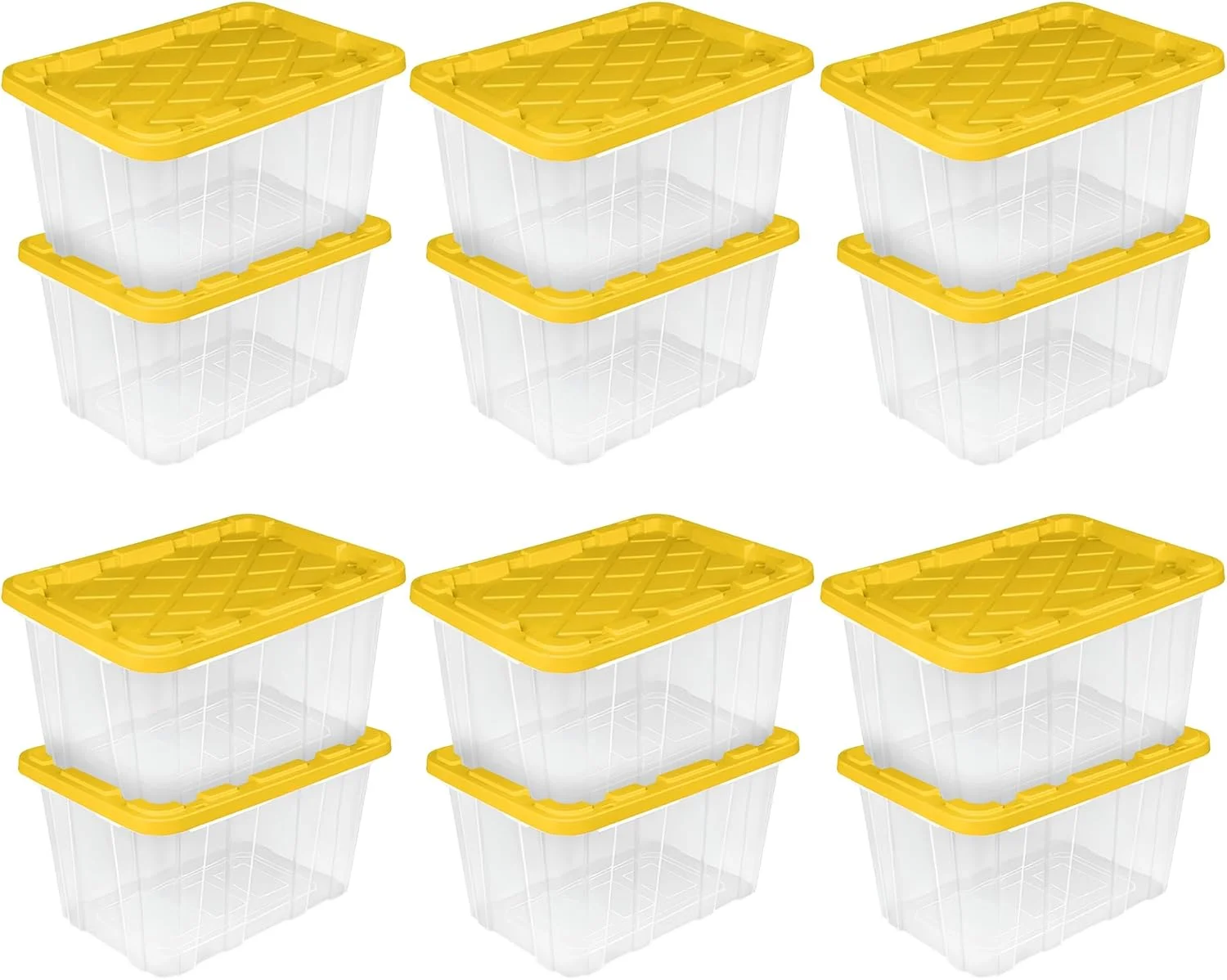 Sterilite 4-Pack 27 Gallon Industrial Storage Tote, Heavy-Duty Plastic Bins - Image 17