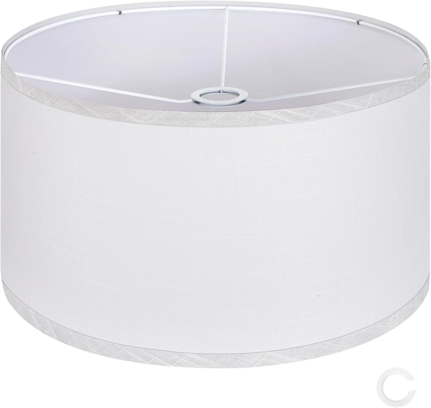 OUTON Beige Large Drum Lamp Shades for Floor Lamp - Image 8