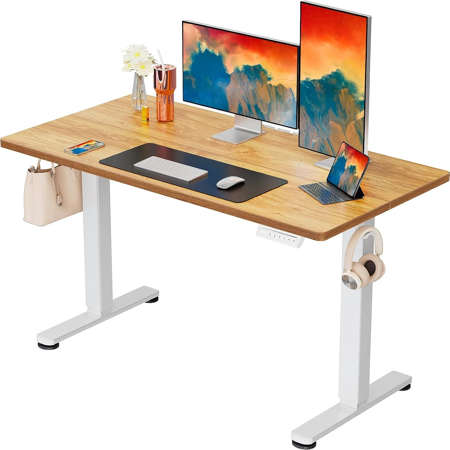 ErGear Height Adjustable Electric Standing Desk, 48 x 24 Inches Sit Stand up Desk - Image 7