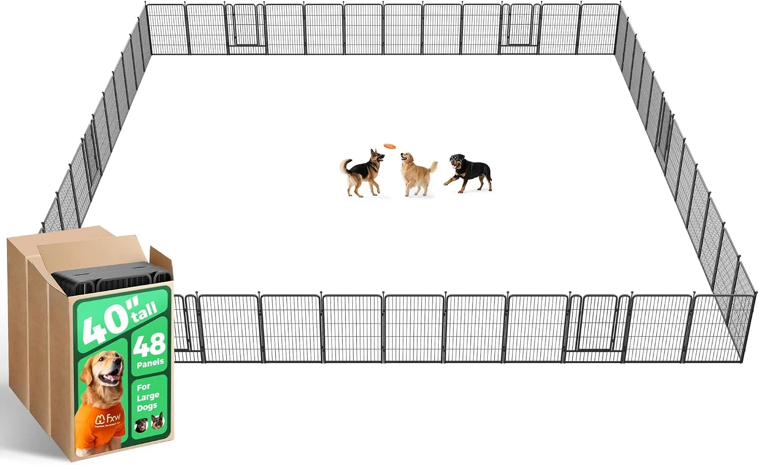 FXW Rollick Dog Playpen, Indoor, 24 H, 8 Panels - Image 30