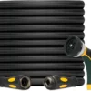 TheFitLife Garden Hose 100 ft, Heavy Duty 100ft Non-Expandable Long Water Hose, 1/2 id x 100 Feet
