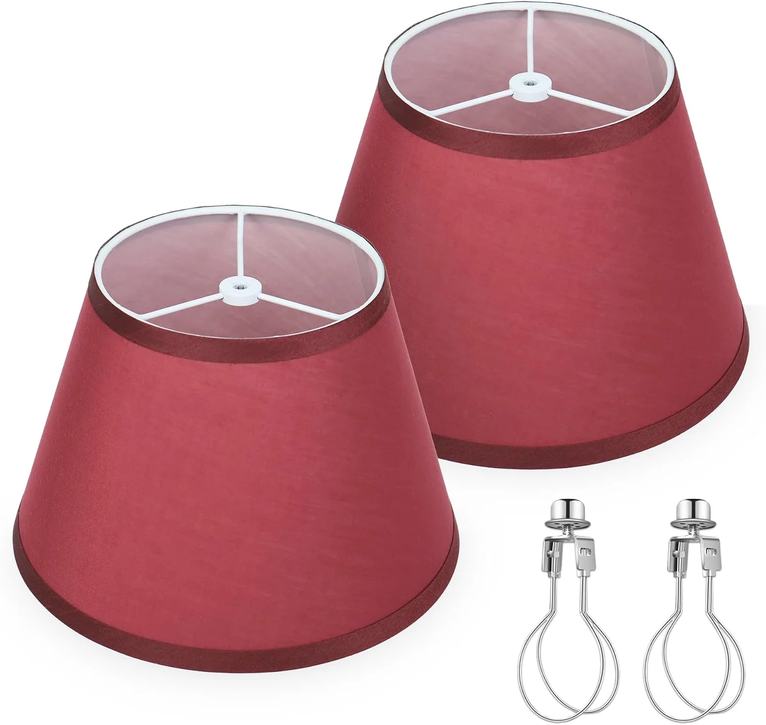 Beige Empire Lamp Shades Set of 2 - Image 6