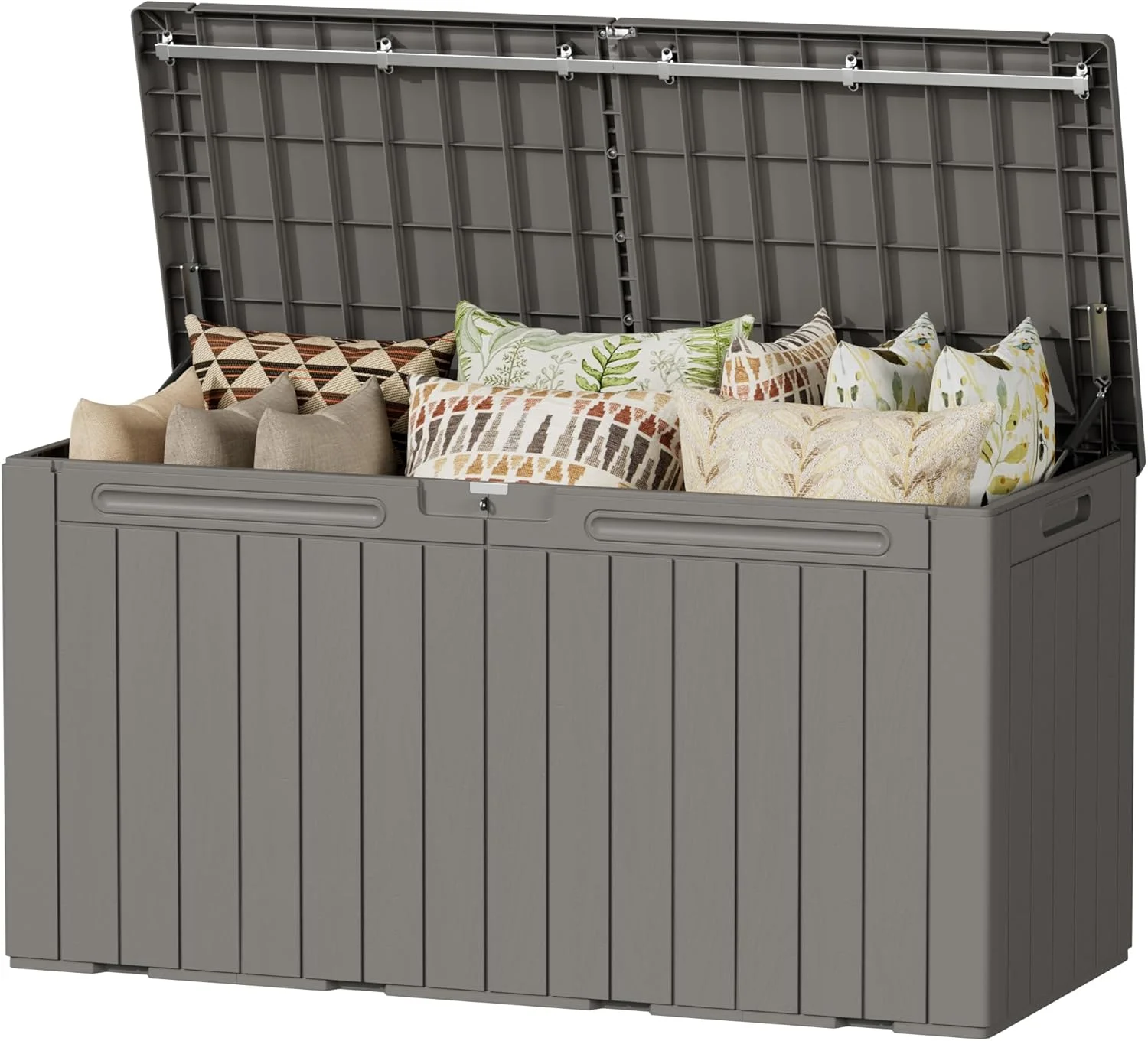 Devoko 100 Gallon Waterproof Resin Deck Box, Large Outdoor Storage Box - Image 19