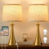 Hikczc Touch Lamp for Living Room Bedroom, Dimmable, Bulb Included